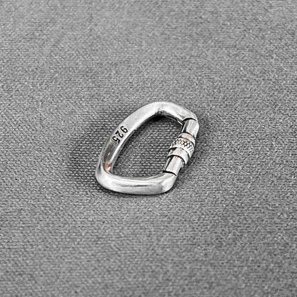 925 Silver Screwgate Carabiner Charm 🔗 🧗‍♀️