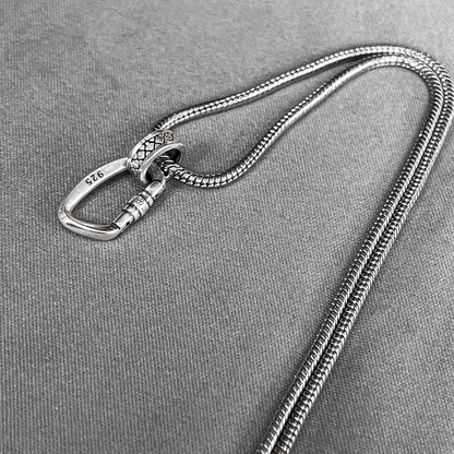 925 Silver Screwgate Carabiner Charm 🔗 🧗‍♀️