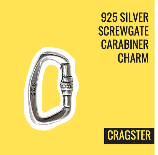 925 Silver Screwgate Carabiner Charm 🔗 🧗‍♀️