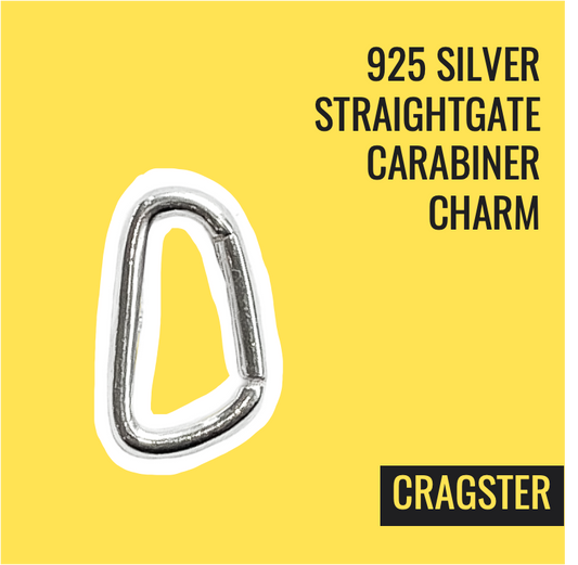 925 Silver Straightgate Carabiner Charm 🔗 🧗‍♀️